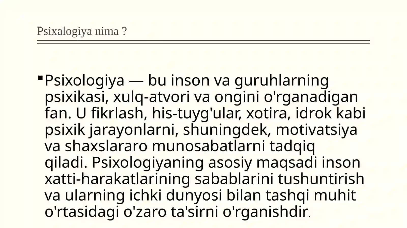 Psixologiyaning mustaqil fan sifatida shakillanishi 3