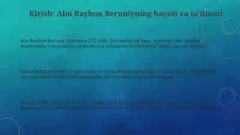 Abu Rayxon Beruniyning pedagogik qarashlari 3