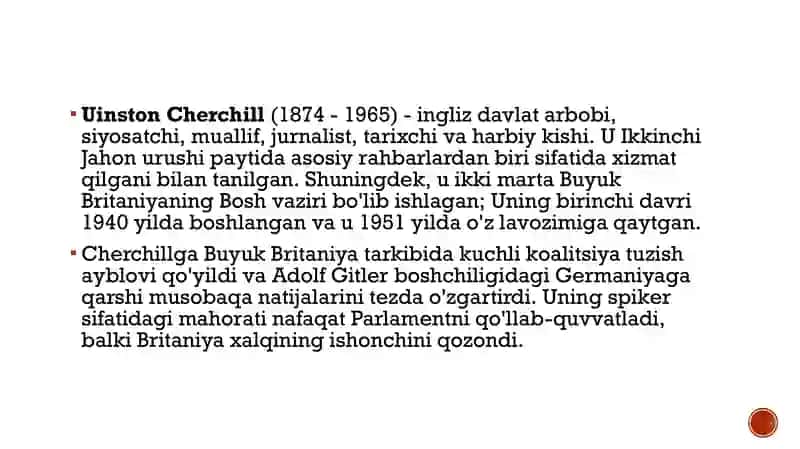 Winston Cherchillning jahon urushidagi faoliyati 3