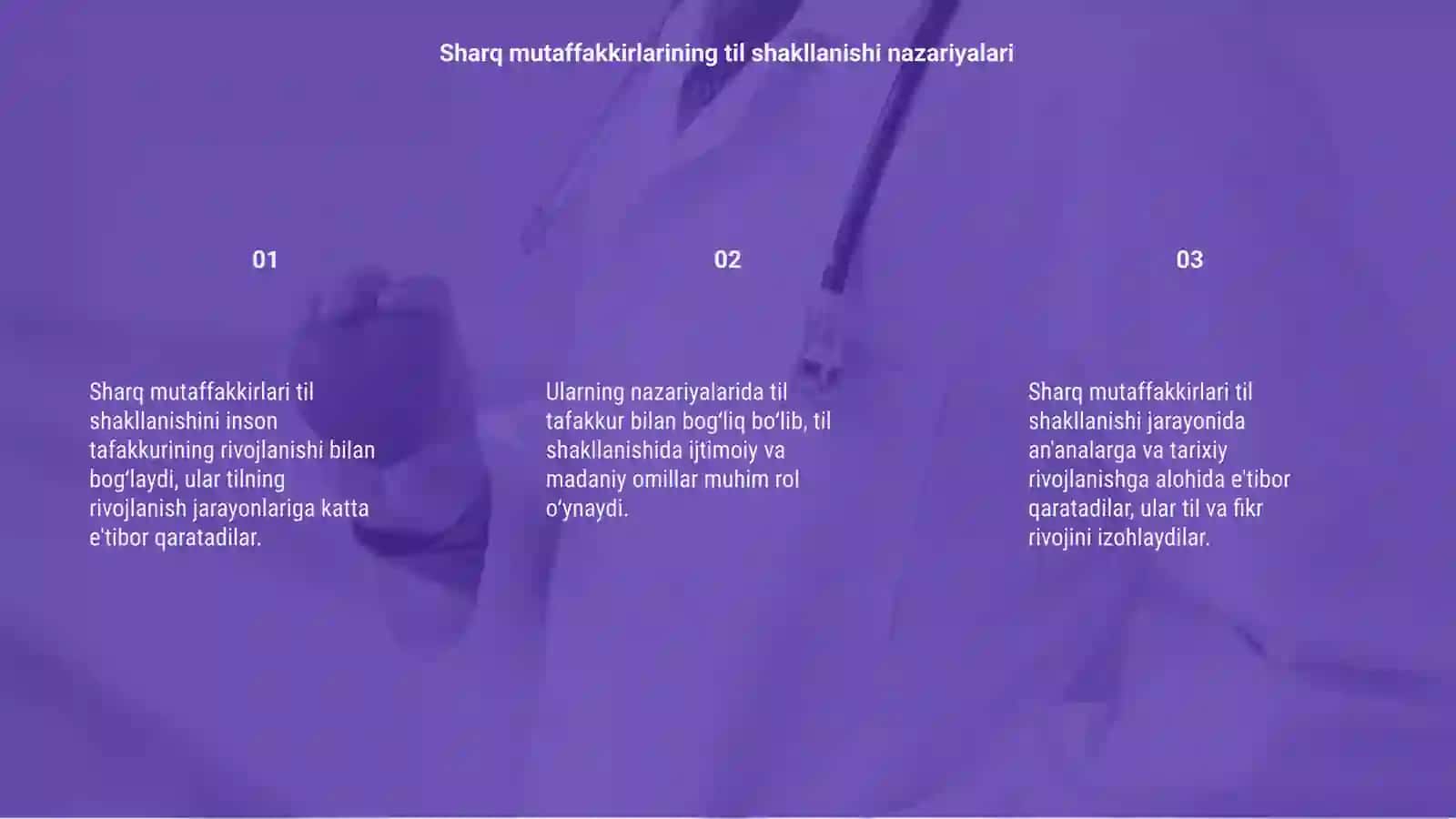 Sharq mutaffakkirlarining til shakllanishiga oid qarashlari 3