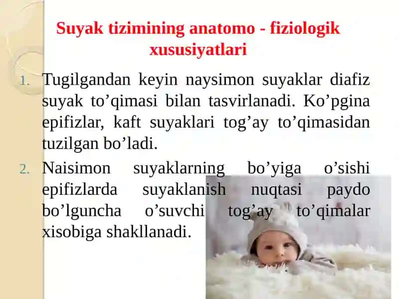 Bolalarda suyak-mushak tizimining anatomo-fiziologik xususiyatlari 3