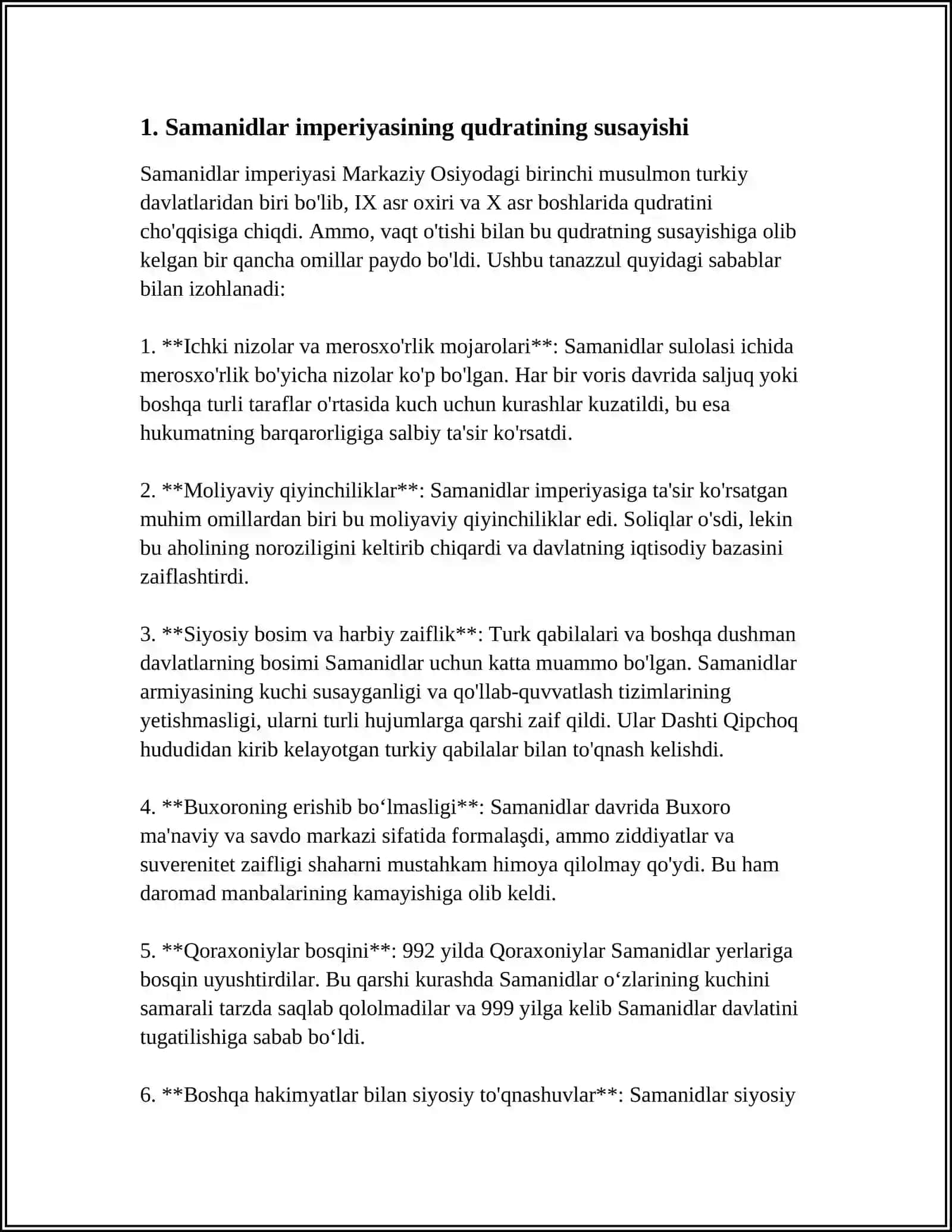 MARKAZIY OSIYODA 10-ASRNING 2 -YARMIDA SIYOSIY JARAYINLAR.TURKIY HOJIBLAR FAOLIYAT 3