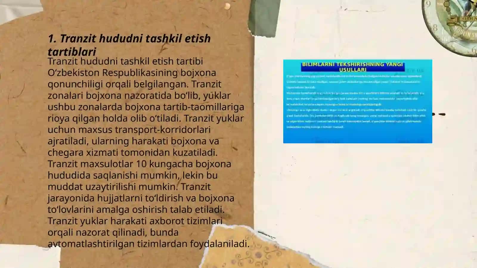 Tranzit hududni tashkil etish tartiblari 3