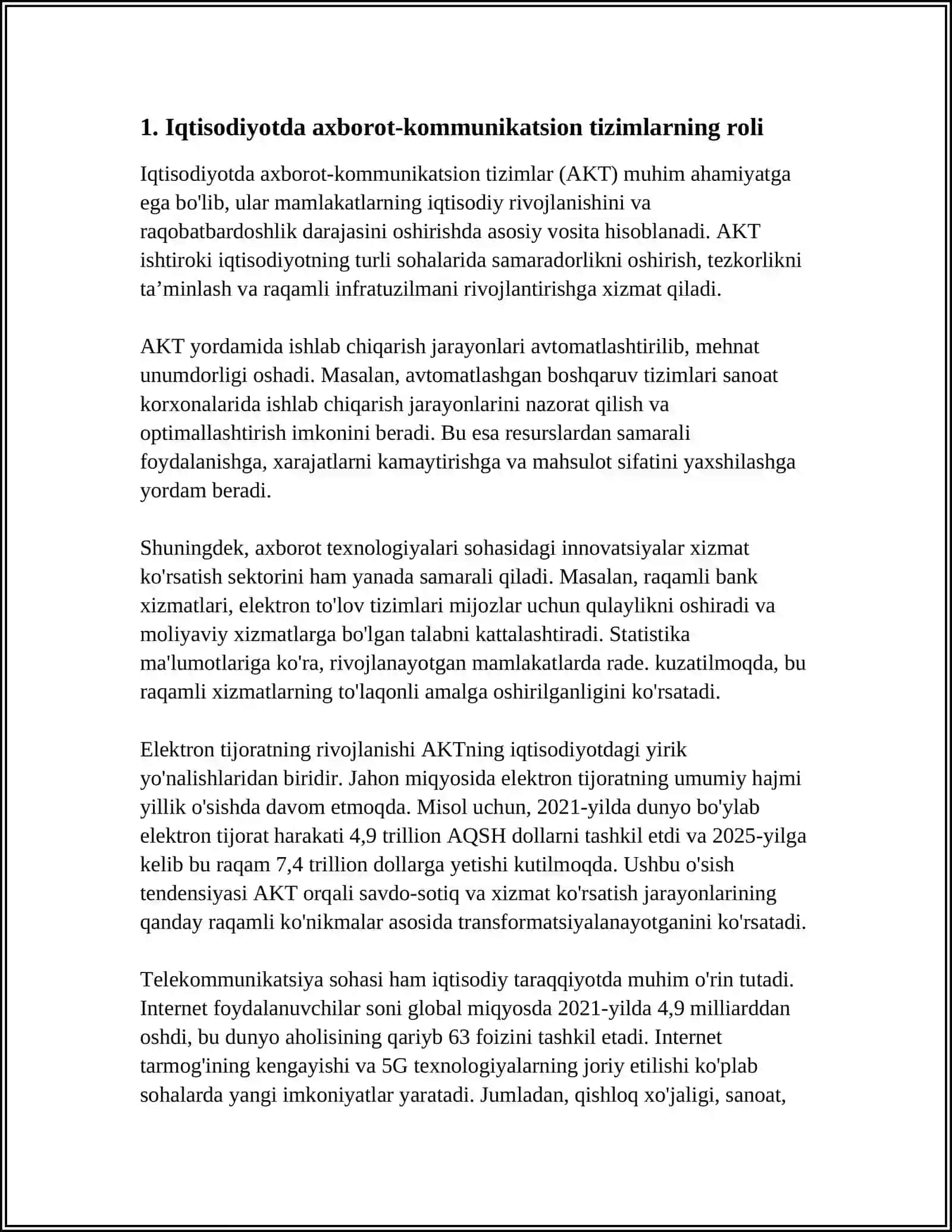 IQTISODIYOTDA AXBOROT-KOMMUNIKATSION TIZIMLAR FANINING AHAMIYATI MAQSADI VA VAZIFALARI 3