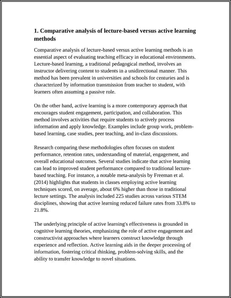 ANALYSIS OF TEACHING METHODS 3