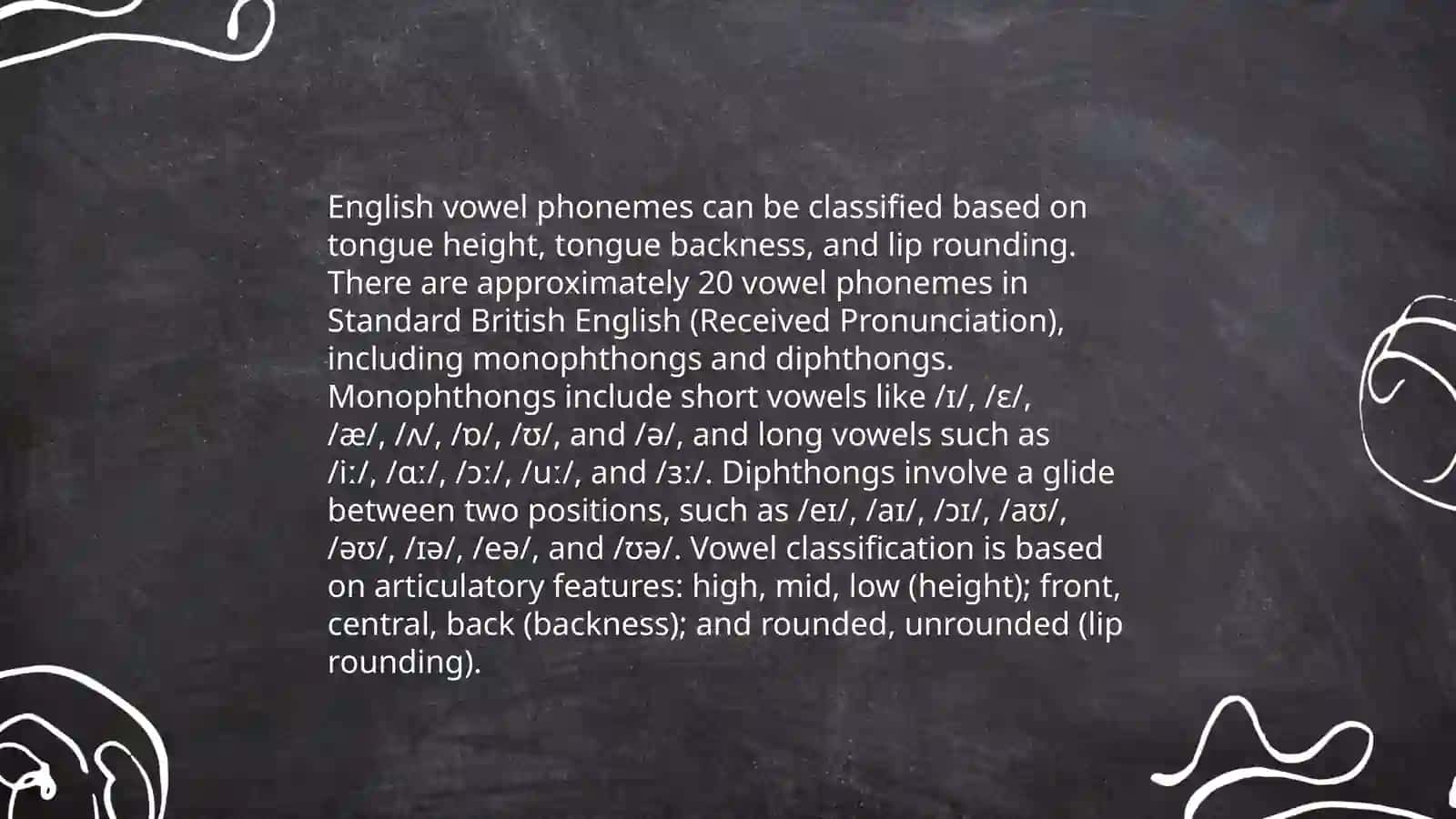Classification of English Vowel Phonemes 3