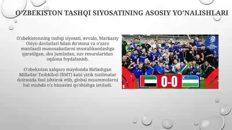Uzbekiston va jahon hamjamyati 3
