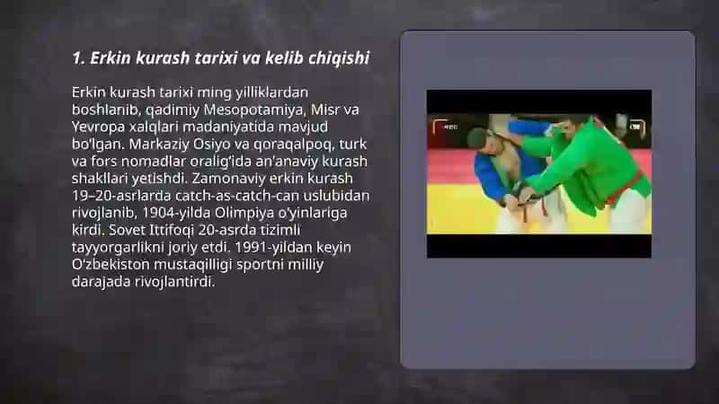 Erkin kurash Yusupovova Ismigul 3