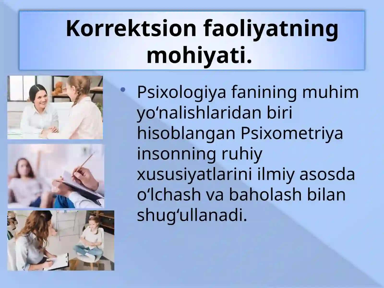 Psixologik testlarga standart talablar 3