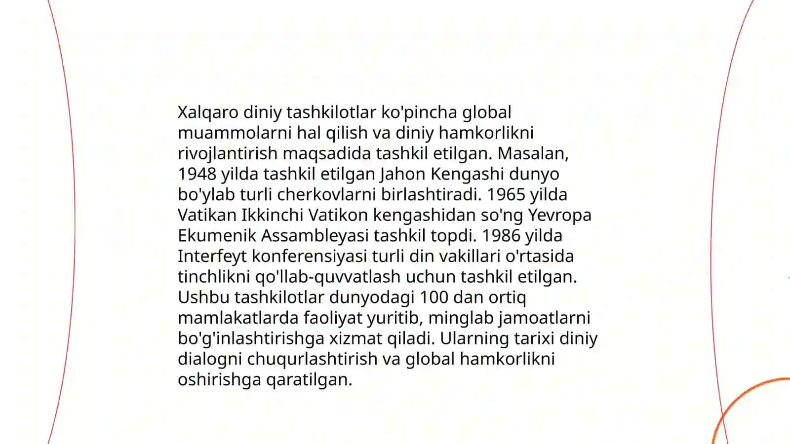 Xalqaro diniy tashkilotlar faoliyatining tarixi va ularning barqaror rivojlanish maqsadlariga erishishdagi ahamiyati 3