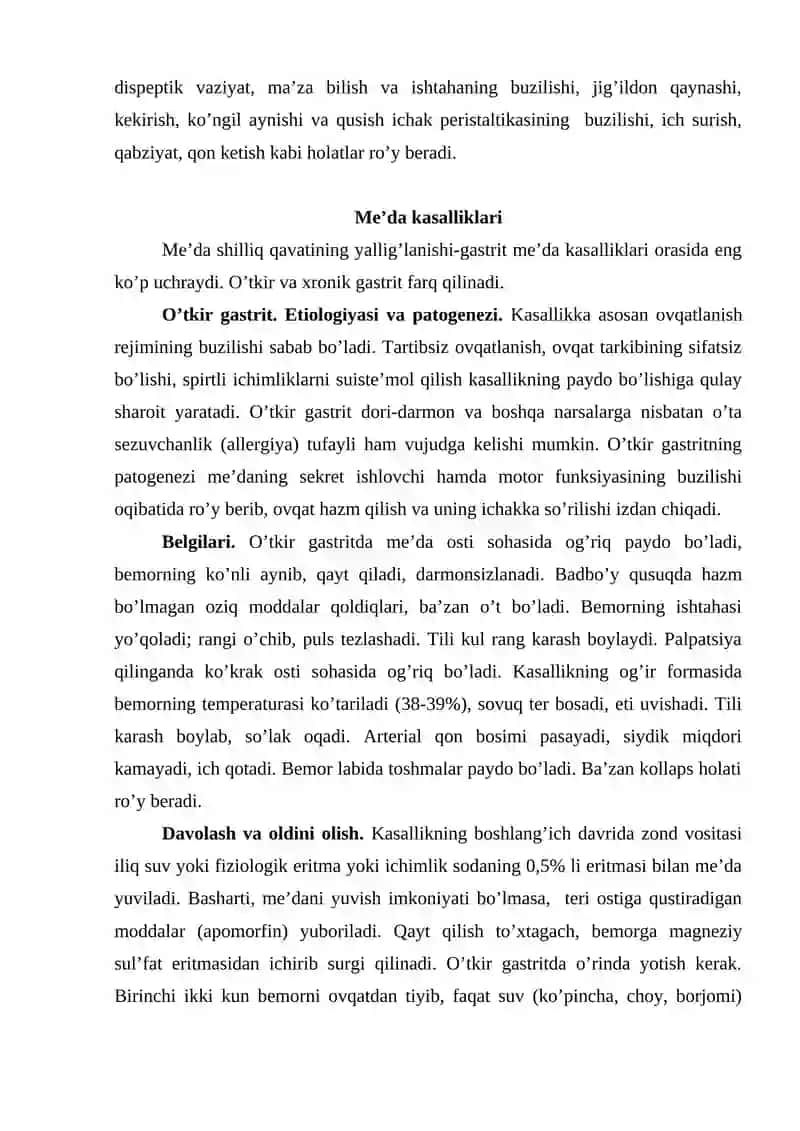 Ovqat hazm qilish kasalliklari 3