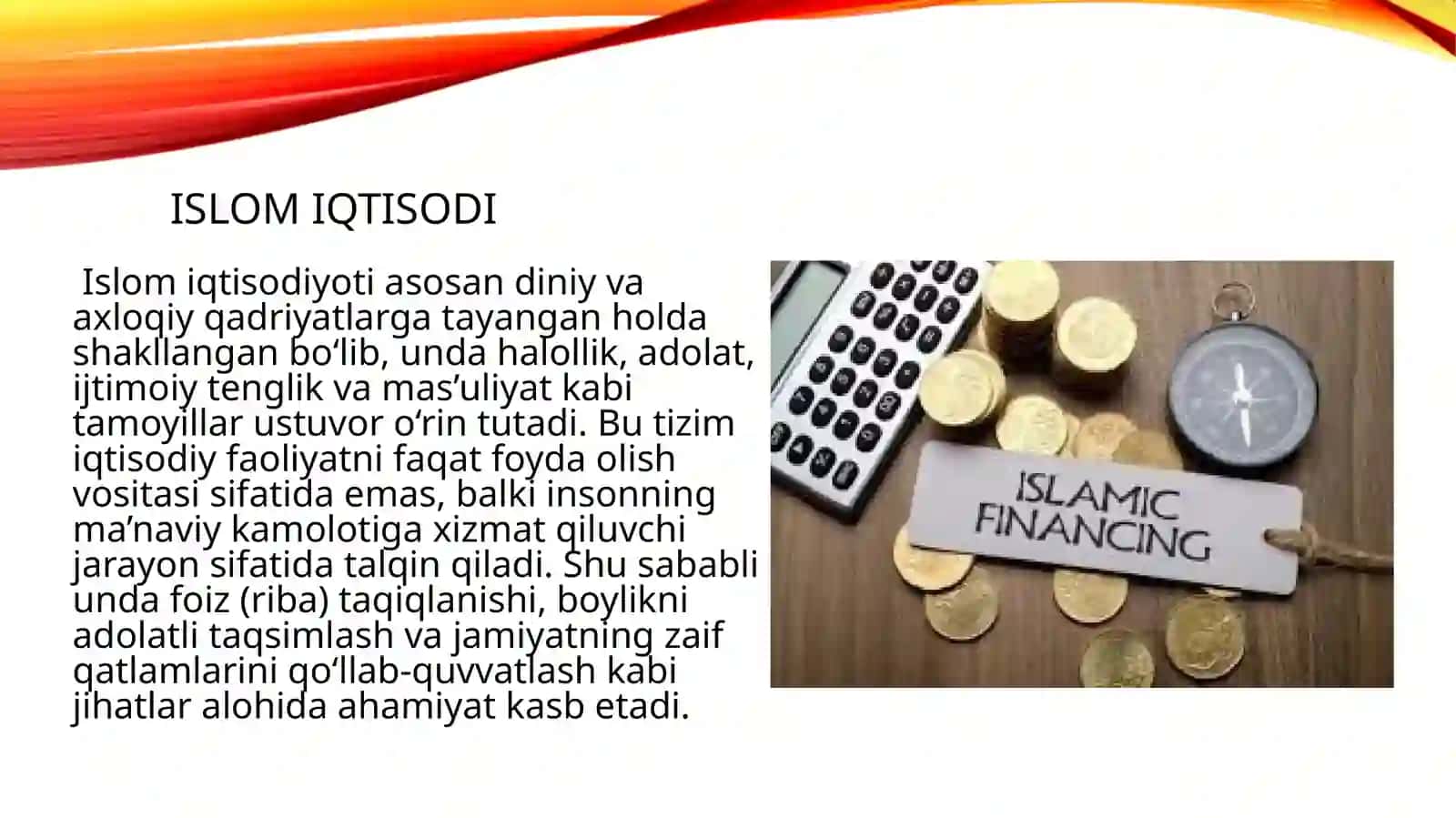 Islom iqtisodiyoti va bozor iqtisodiyotining o‘xshash va farqli jihatlari 3