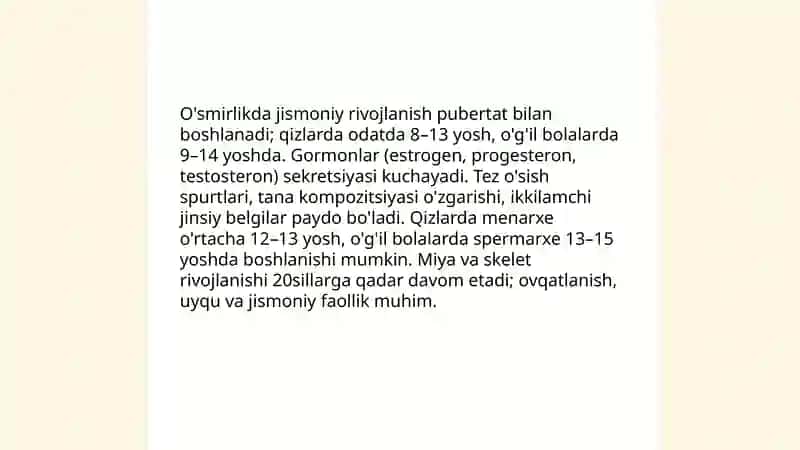 O'smirlik davri psixologiyasi 3