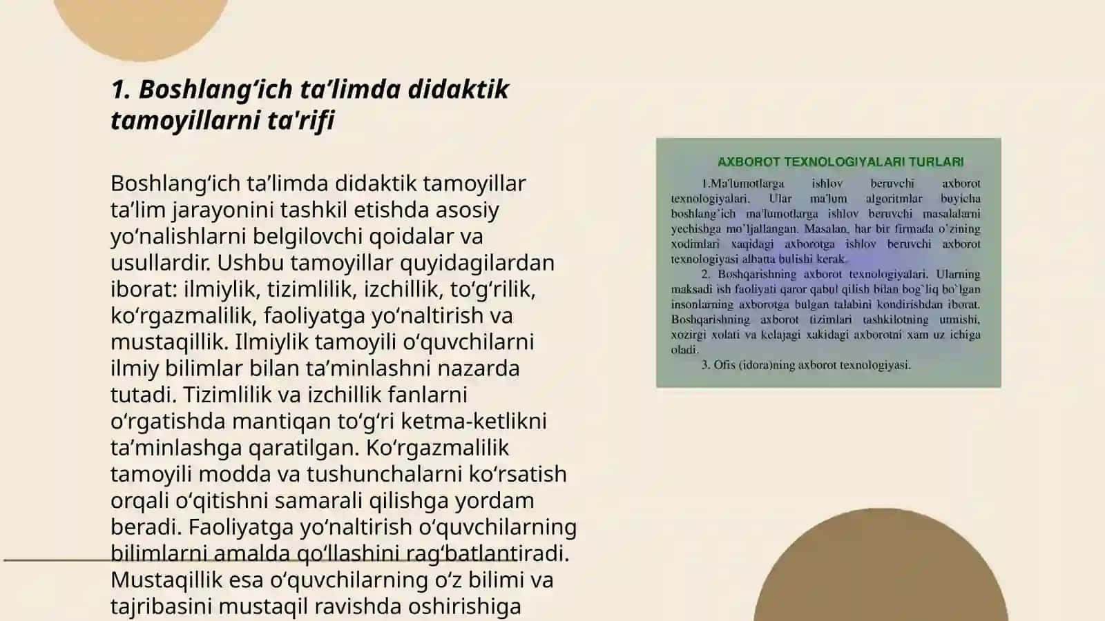 Boshlangʻich taʼlim tabiiy fanlar fanida oʻqitishning didaktik tamoyillarini oʻrgnaish va tahlil qilish 3
