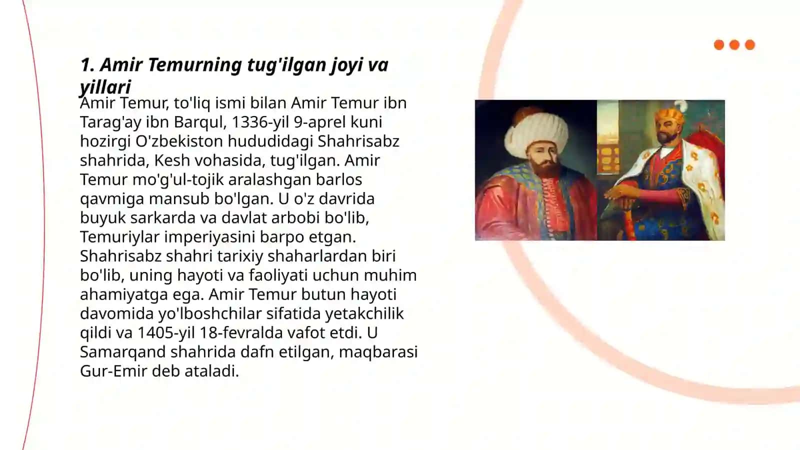 Amir Temur - Buyuk Davlat Arbobi 3