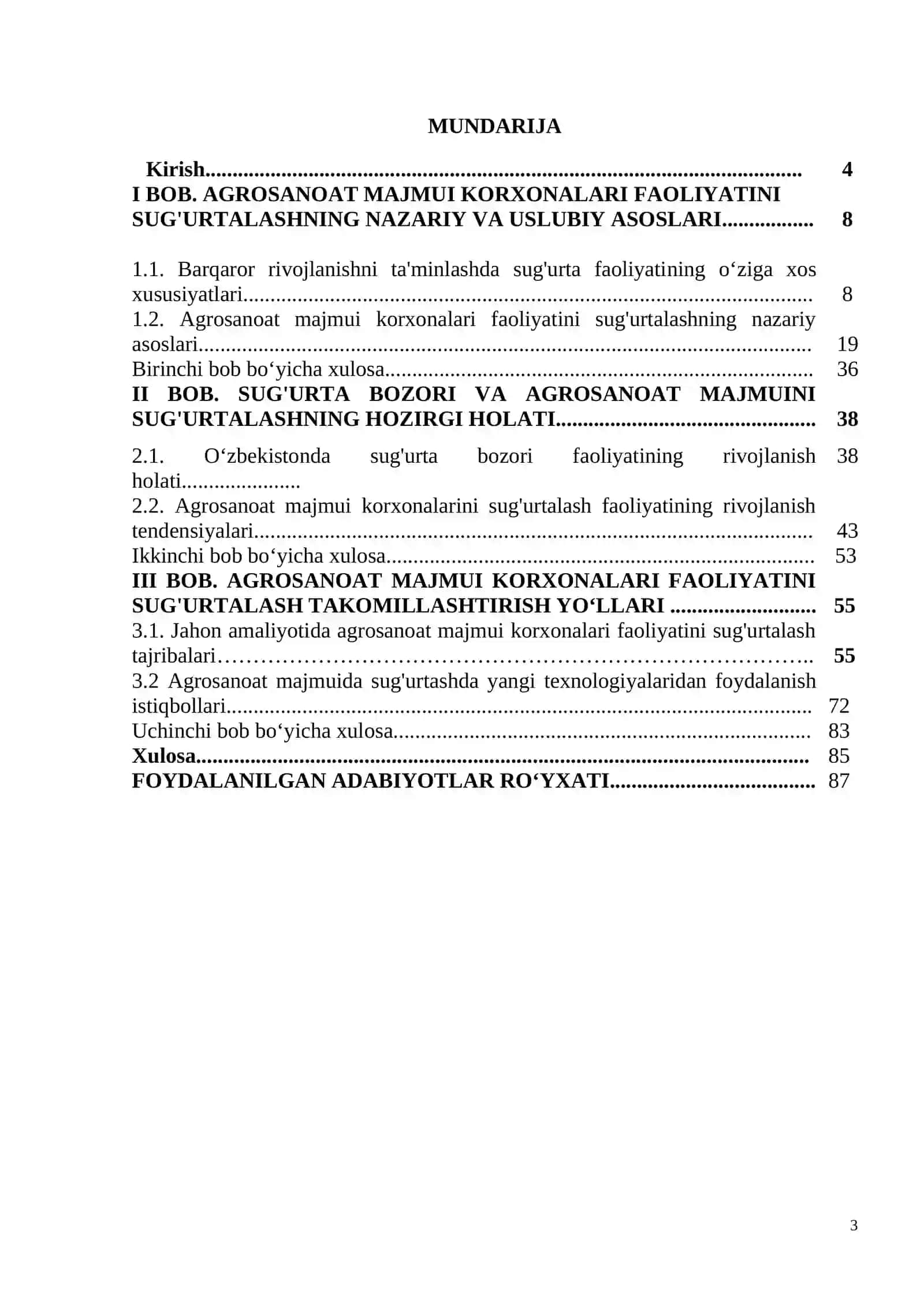 AGROSANOAT MAJMUIDA SUG'URTA XIZMATLARINI MODERNIZATSIYALASH YO‘LLARI 3