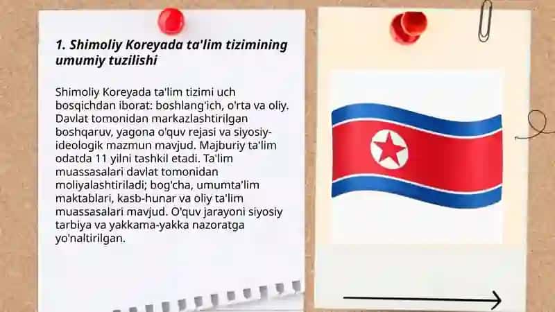 Shimoliy Koreyada ta'lim tizimi 3