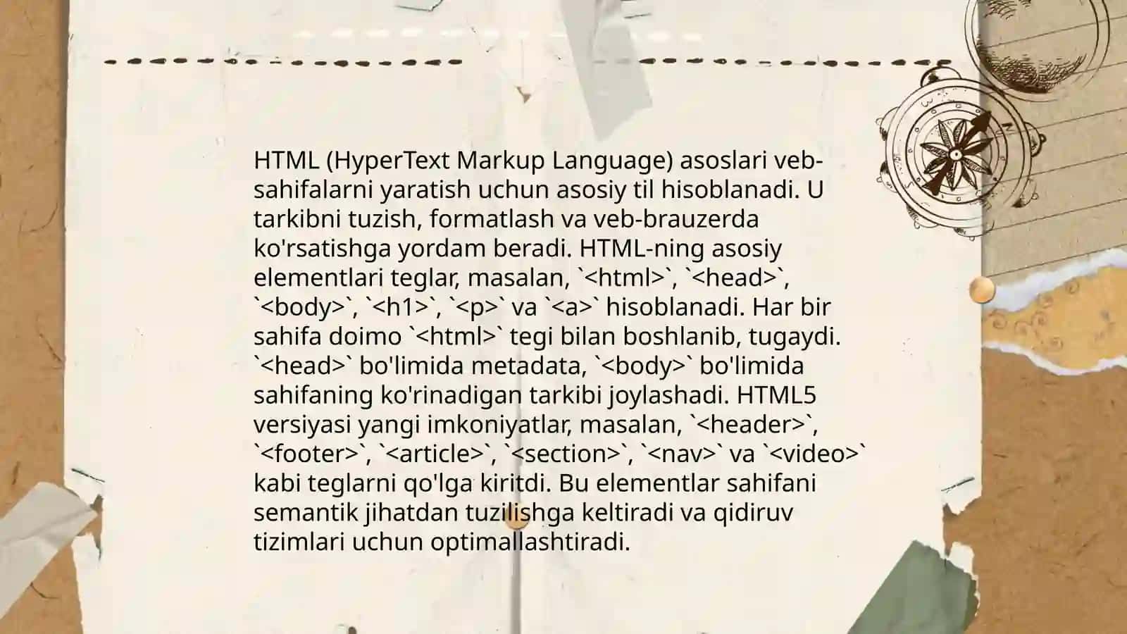 HTML asoslari 3