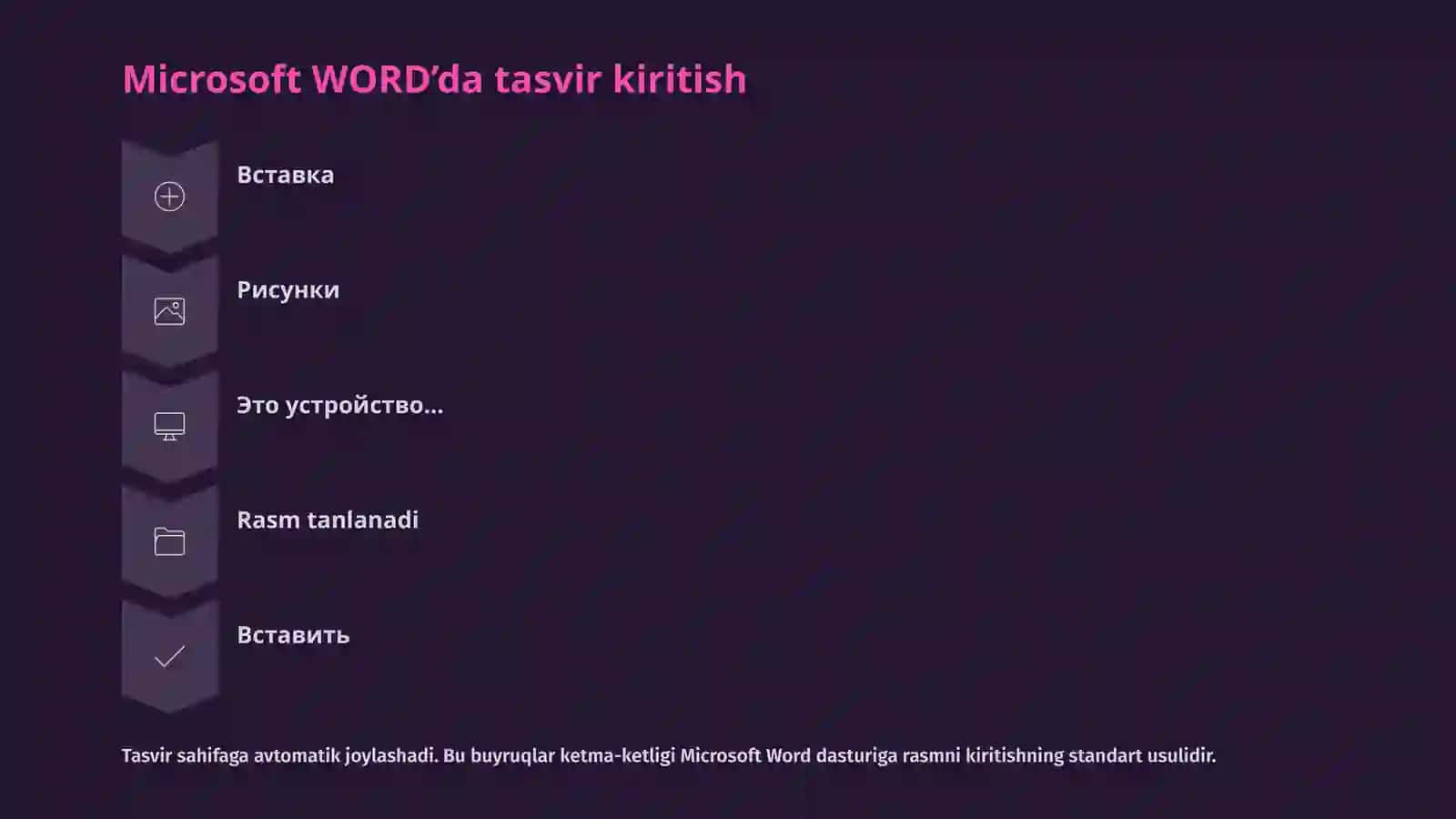 Tasvirni aniq joylashtirish va tomonlar nisbatini o‘zgartirish 3