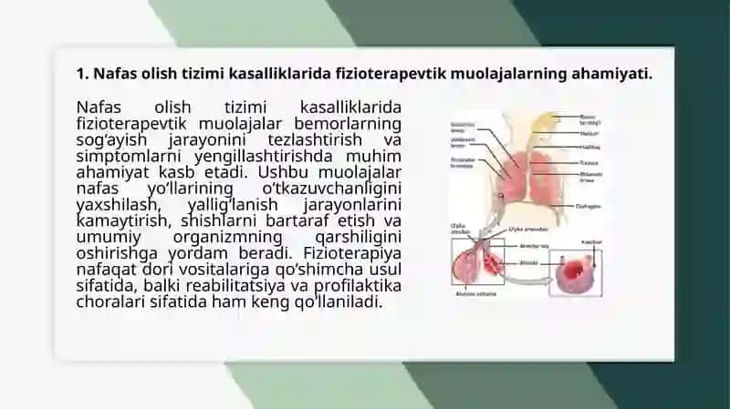 Nafasolishtizimikassalilklardafizoterapeftikmuolaja 3