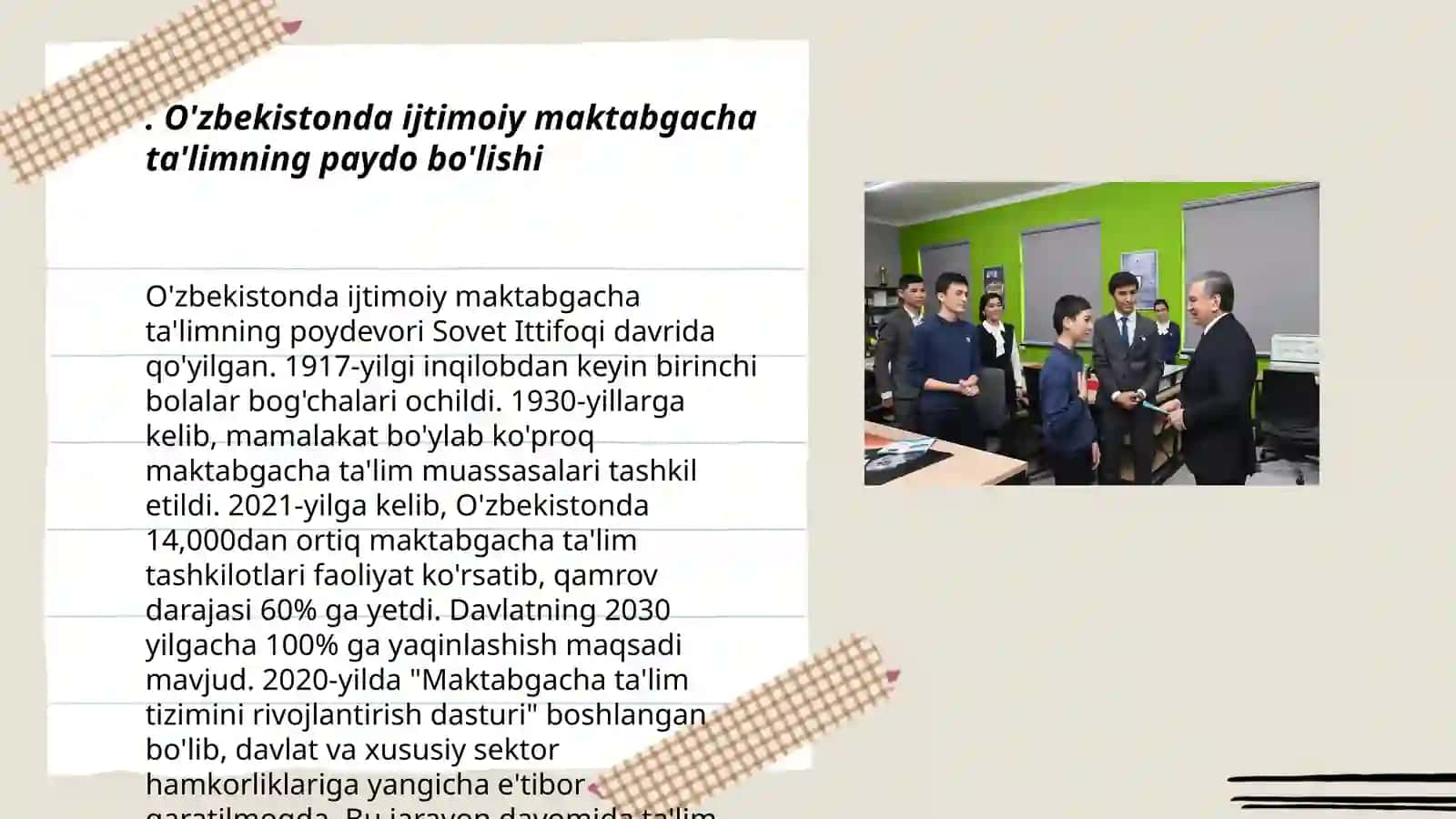 O'zbekistonda ijtimoiy maktabgacha ta'limni vujudga kelishi va taraqqiyot bosqichlari 3