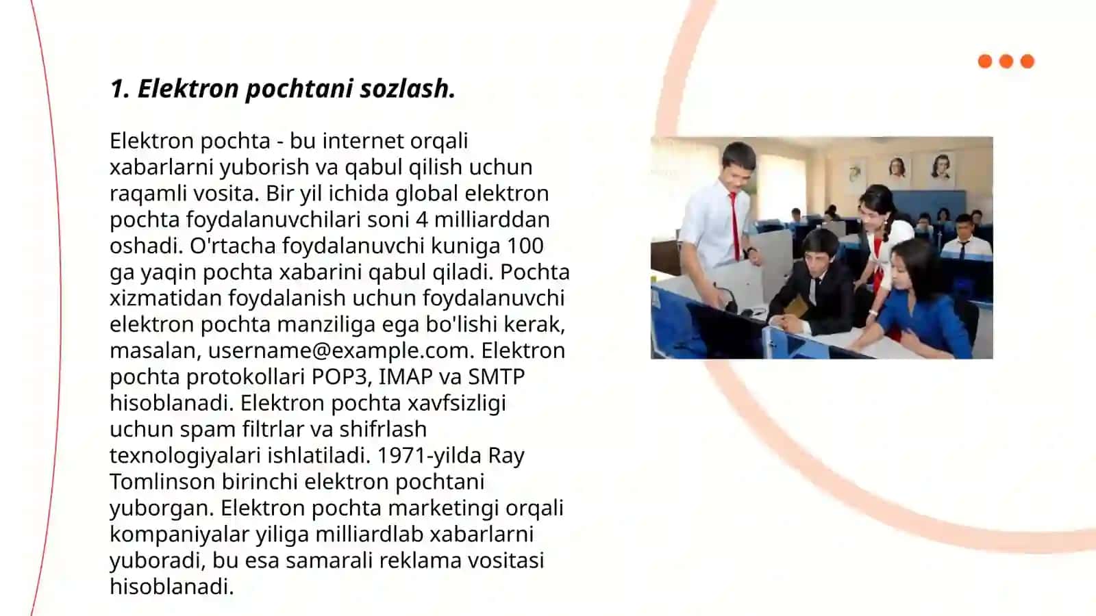 Elektron pochtani sozlash 3