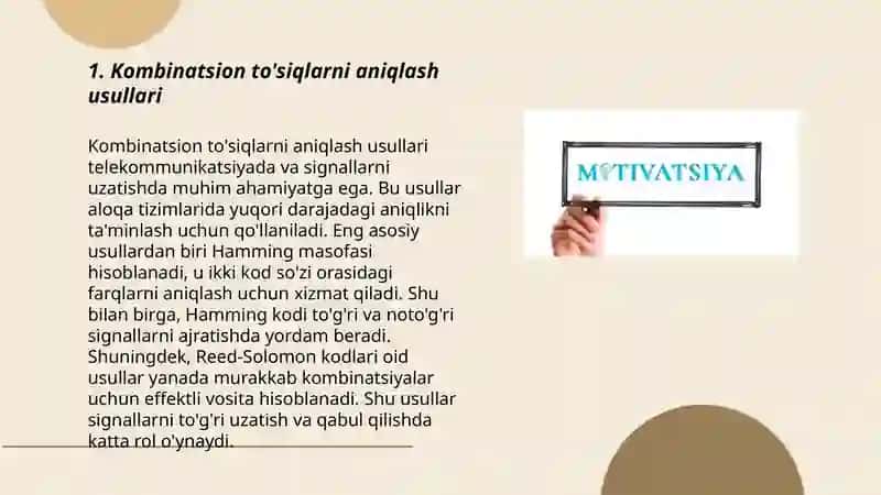 Kombinatsion tosiqlar 3