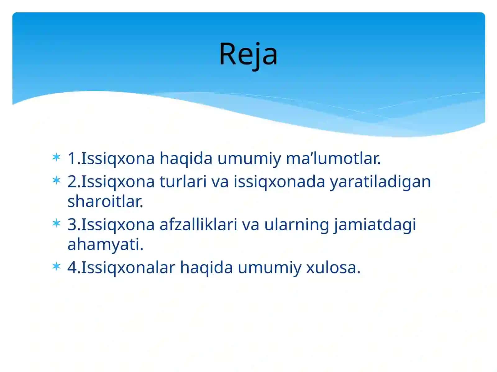 Issiqxonalar 3