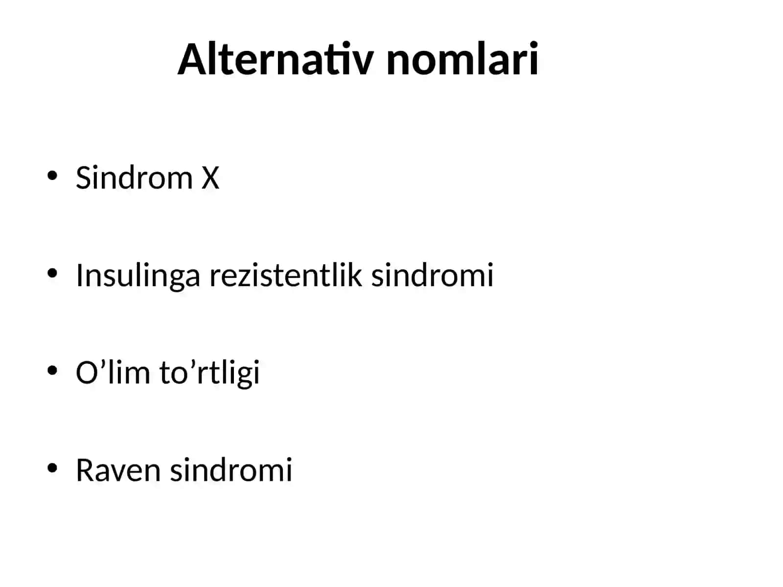 Metabolitik sindrom kelib chiqishining biokimyoviyasoslari va asoratlari 3