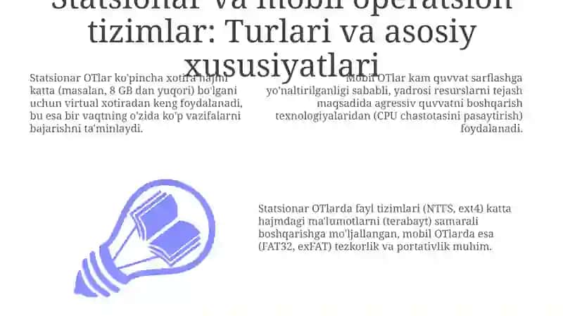 Statsionar va mobil operatsion tizim turlari 3