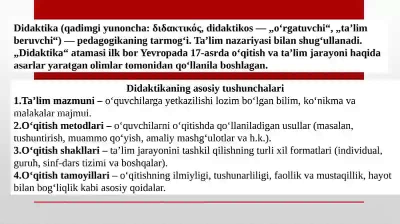 Tabiiy fanlar nazariyasi va metodikasi fanining tamoyillari va qonuniyati.     Tabiiy fanlar nazariyasi va metodikasi fanini o‘qitishga doir tasavvur va tushunchalarni shakllantirishning metodik asoslari. 3