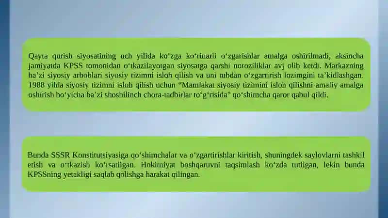 Qayta qurish siyosati 3