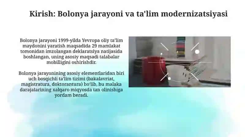 Bolonya jarayonlari va uni taʼlimni modernizatsiyalshdagi ro'li 3