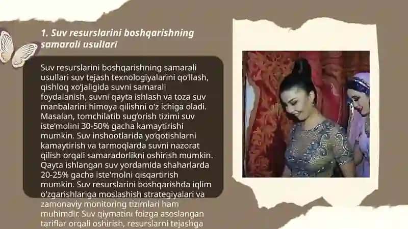 Suv tanqisgligi sharoitida qishloq xoʻjaligi ekinlarini sugʻorish 3