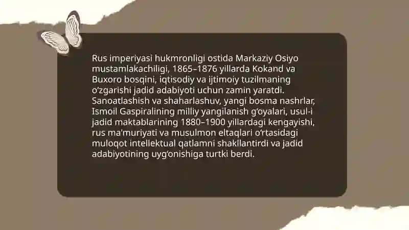 XX-asrning boshlarida jadid adabiyoti shakllanishi 3