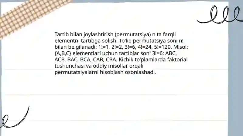 Boshlang'ich ta'limda kombinatorika elementlarning umumiy masalalari 3