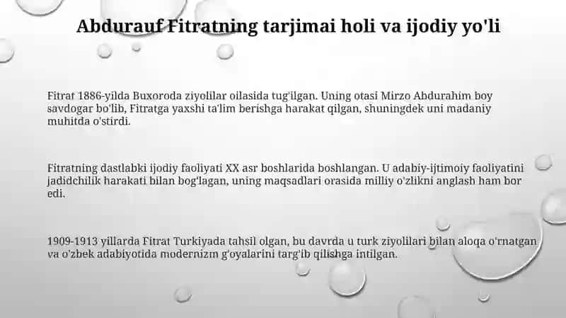 Abdurauf Fitratning hayoti va ijodiy faoliyati 3