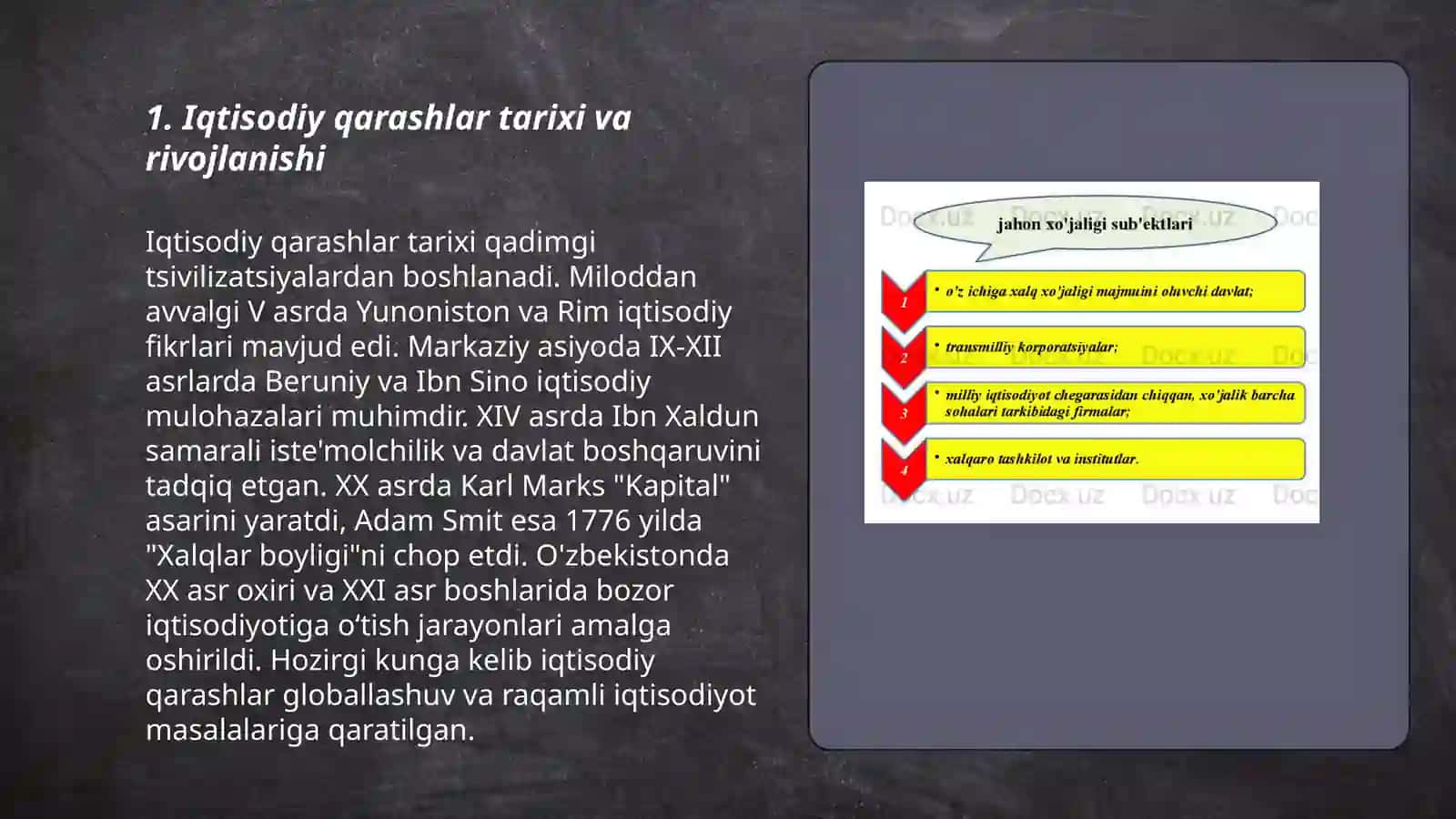 Iqtisodiy qarashlar tarixi va rivojlanishi 3
