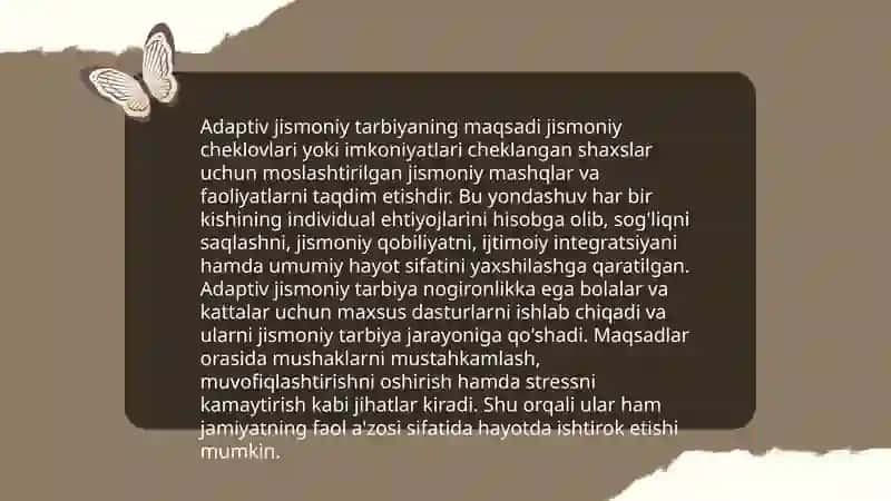 Adaptiv jismoniy tarbiyaning funksiyalari va tarkibiy qismlari 3