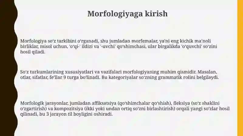 Morfologiya va uning boʻlimlari 3