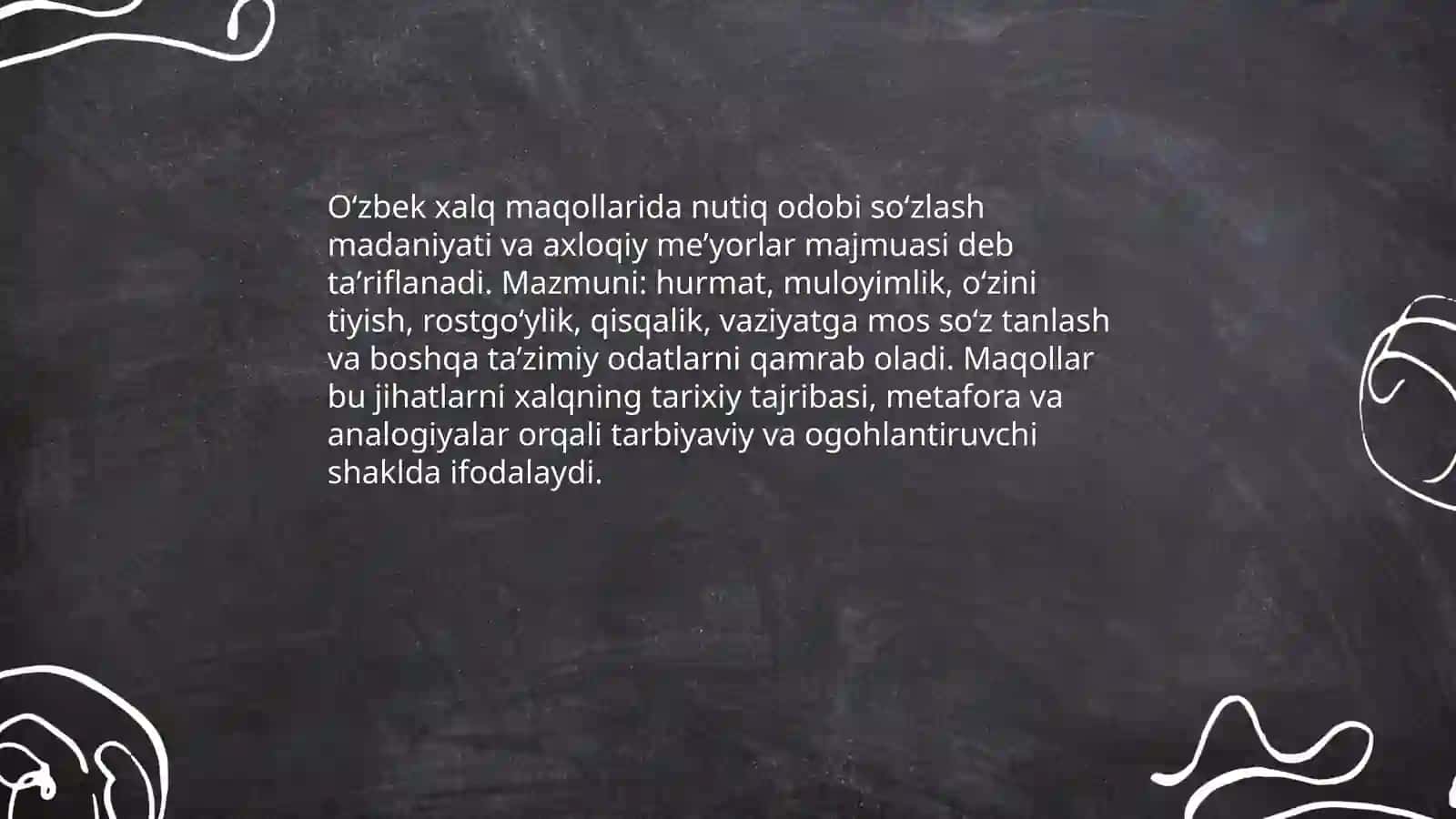 O‘zbek xalq maqollarida nutiq odobining aks etishi 3