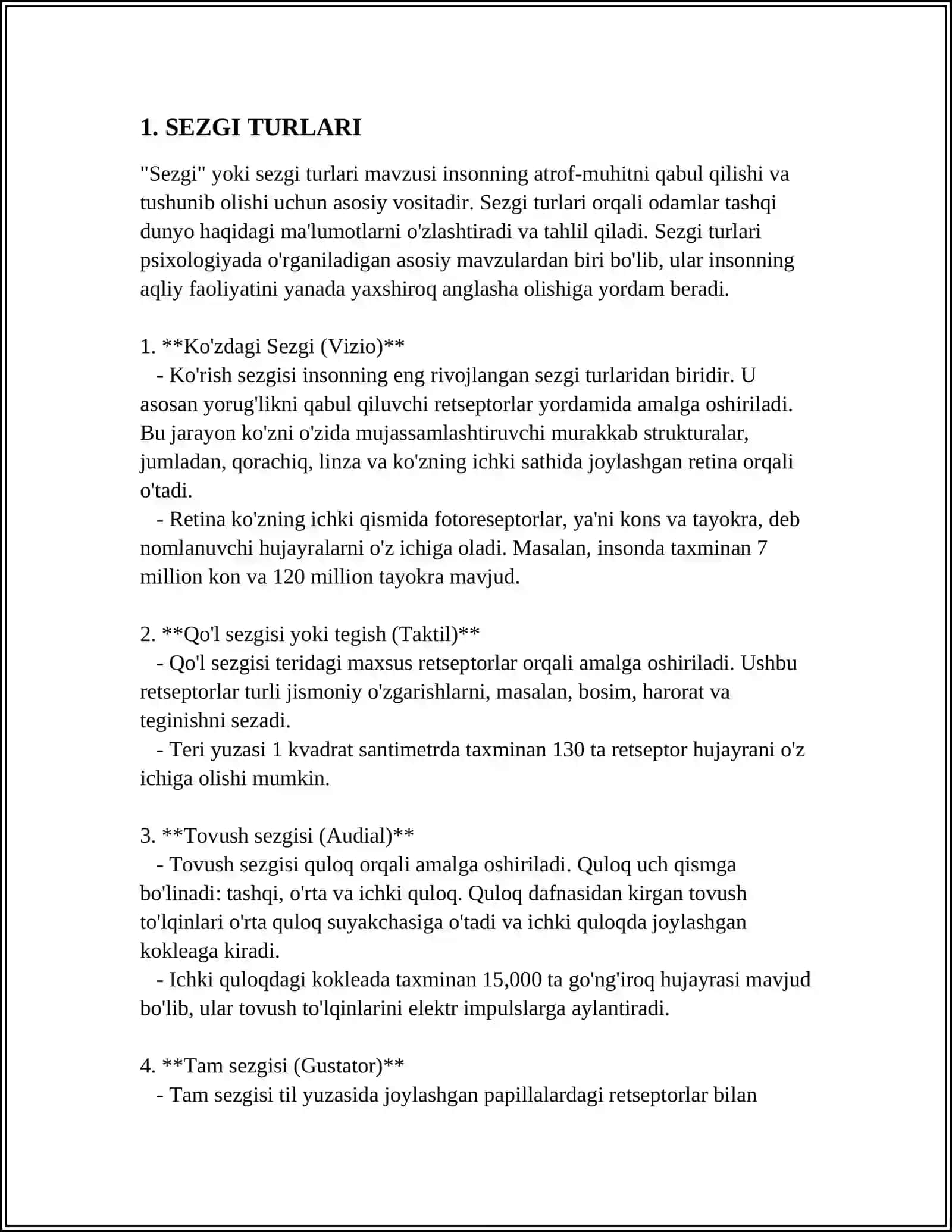 SEZGILAR HAQIDA UMUMIY TUSHUNCHA 3