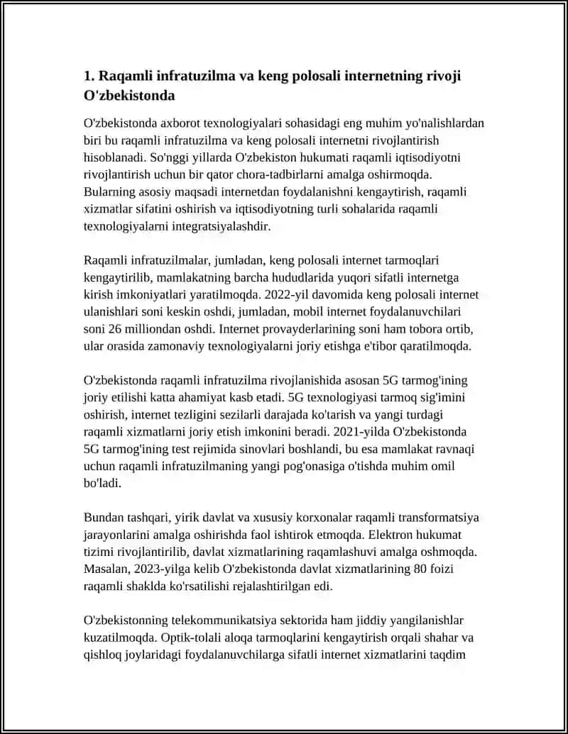 AXBOROT TEXNOLOGIYALARINING ÒZBEKISTONDA RIVOJLANISH VA ISTIQBOLLARI 3
