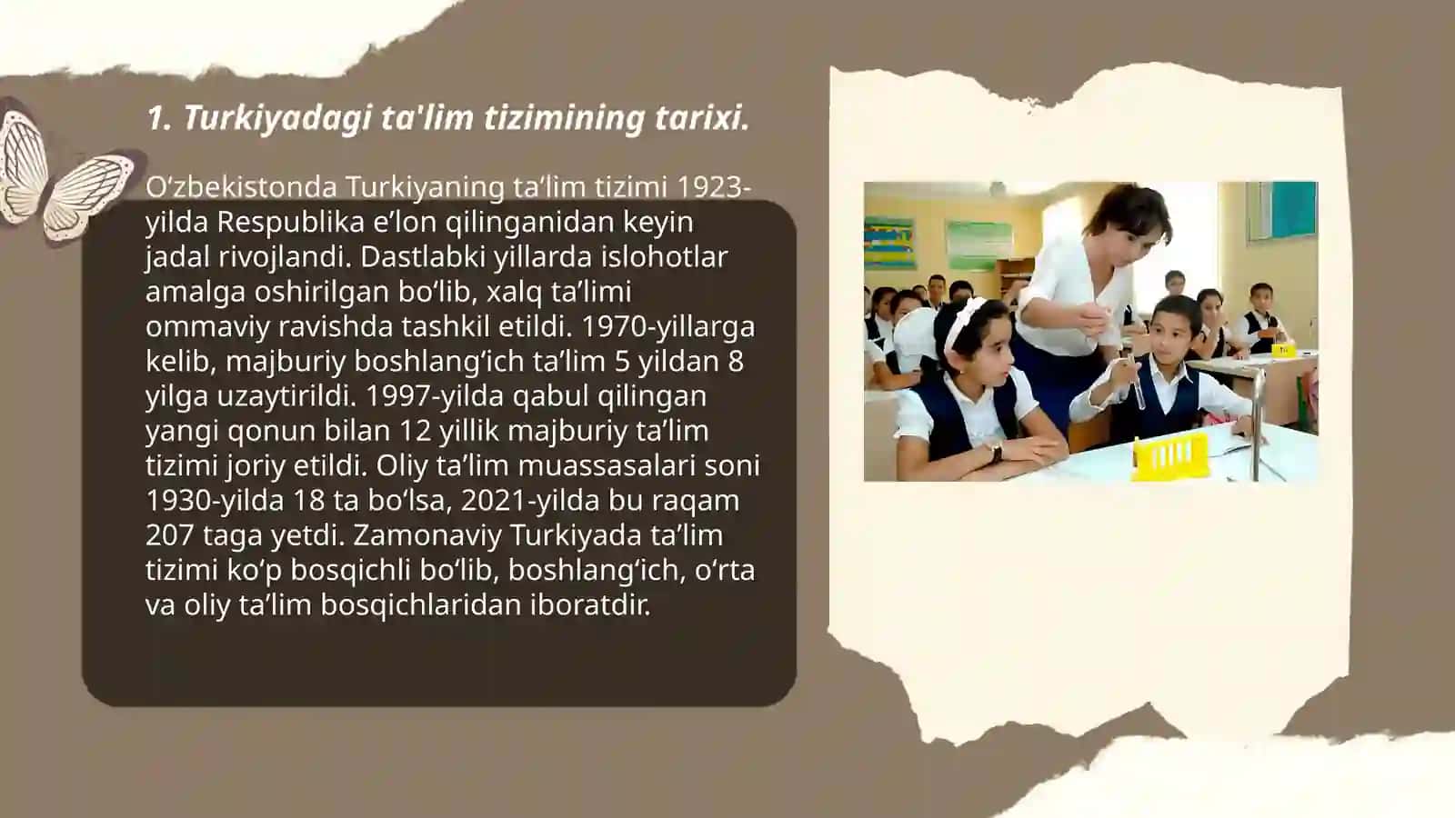 Turkiyaning hozirgi va qadimgi davrdagi ta'lim tizimi haqida 3
