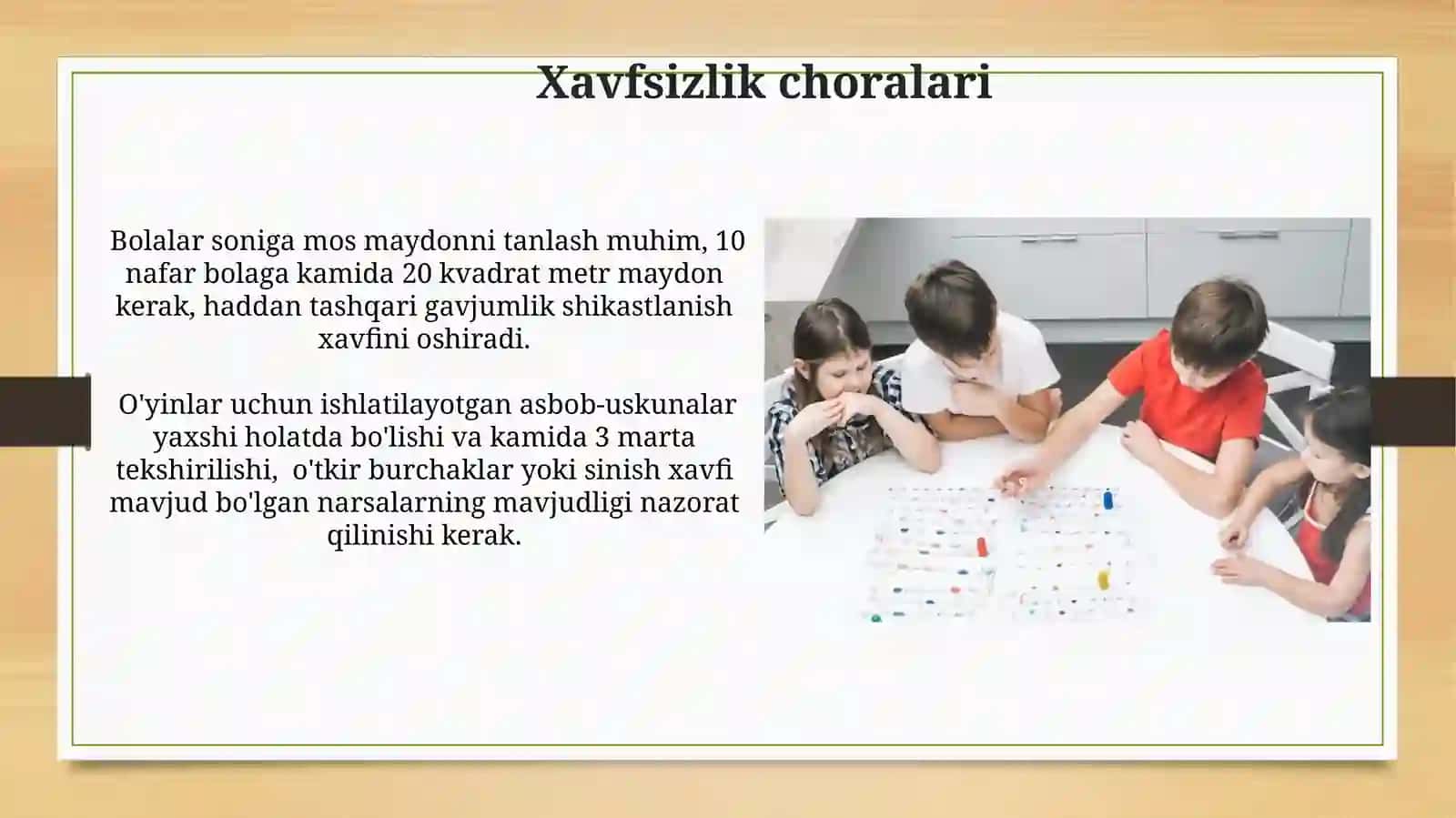 Yoshidagi bolalarga mos ôyinlarni tashkil qilib ôtkazish 3