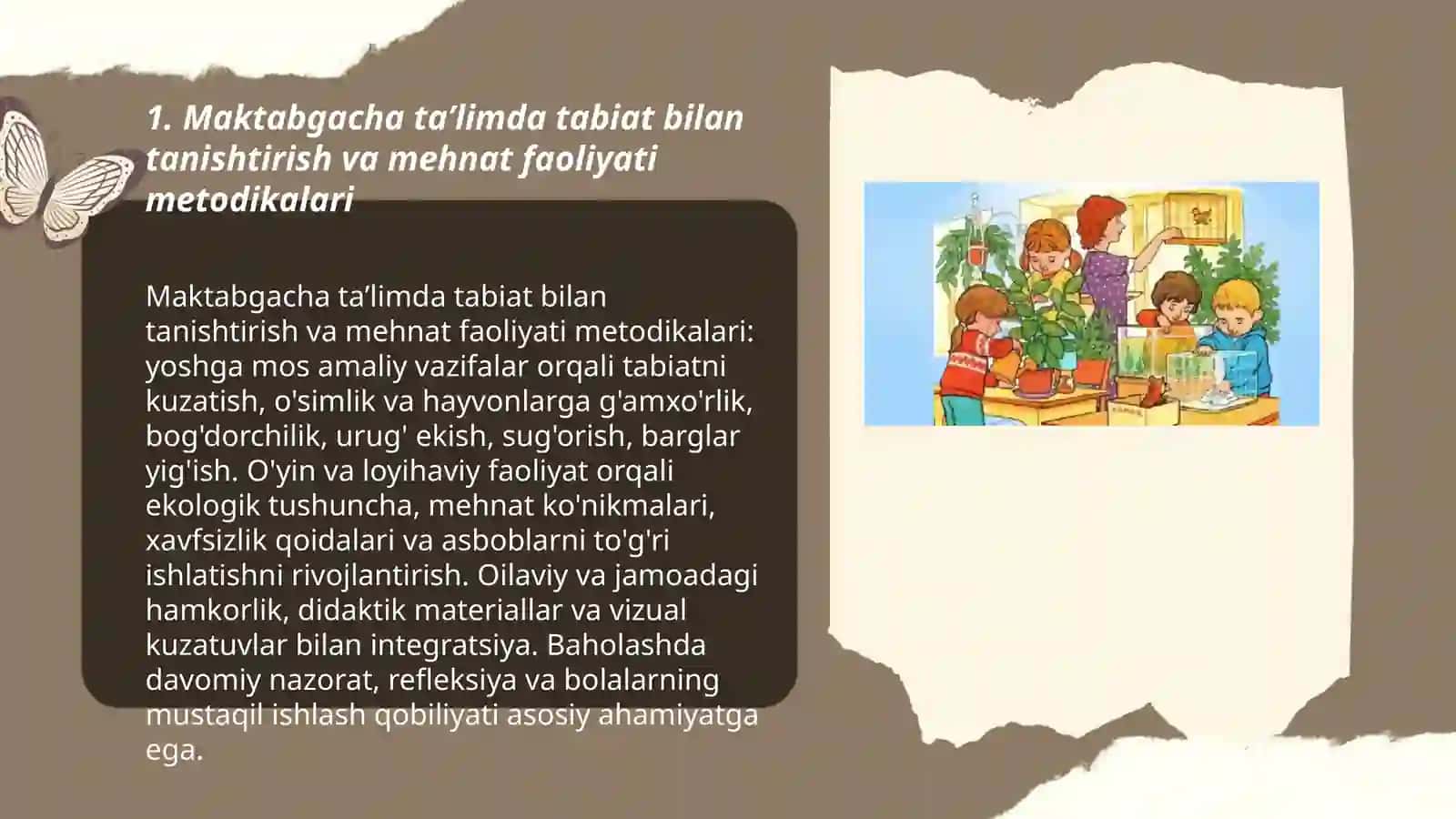 Maktabgacha taʼlim tashkilotlarida bolalarning tabiatdagi mehnati 3