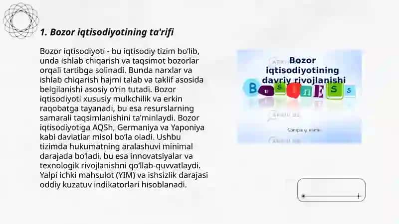 Bozor Iqtisodiyotining Asosiy Tushunchalari 3