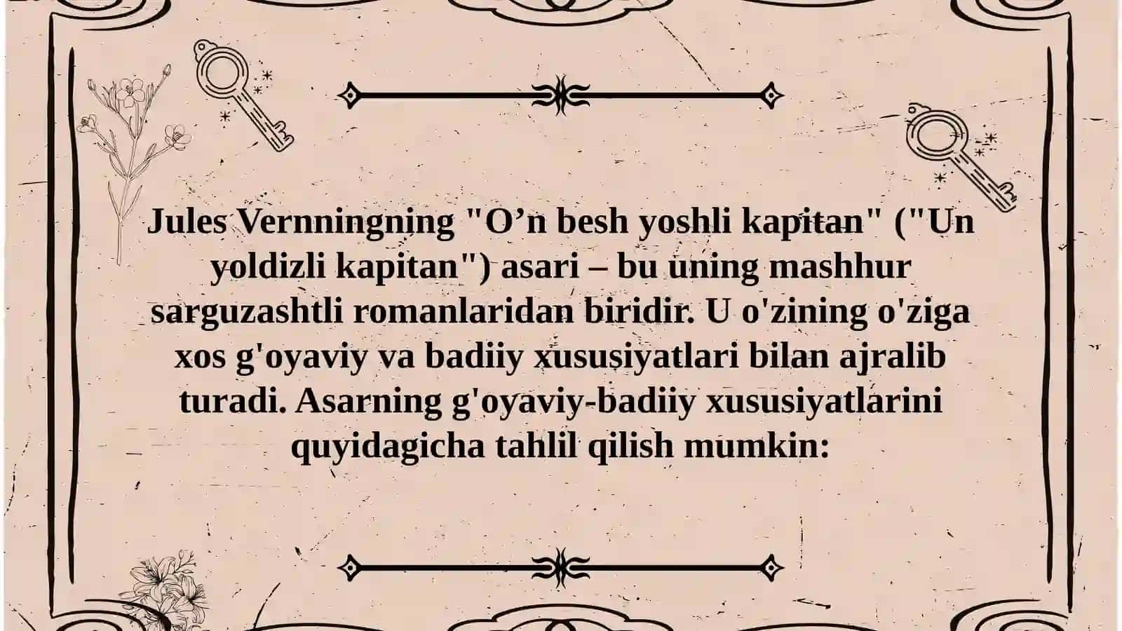 Jules Vernningning "O’n besh yoshli kapitan" 3