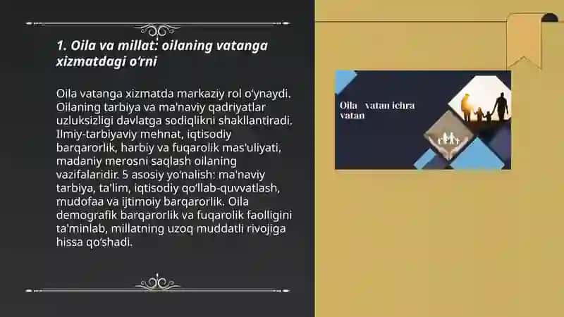 Oila va millat: oilaning vatanga xizmatdagi o‘rni 3