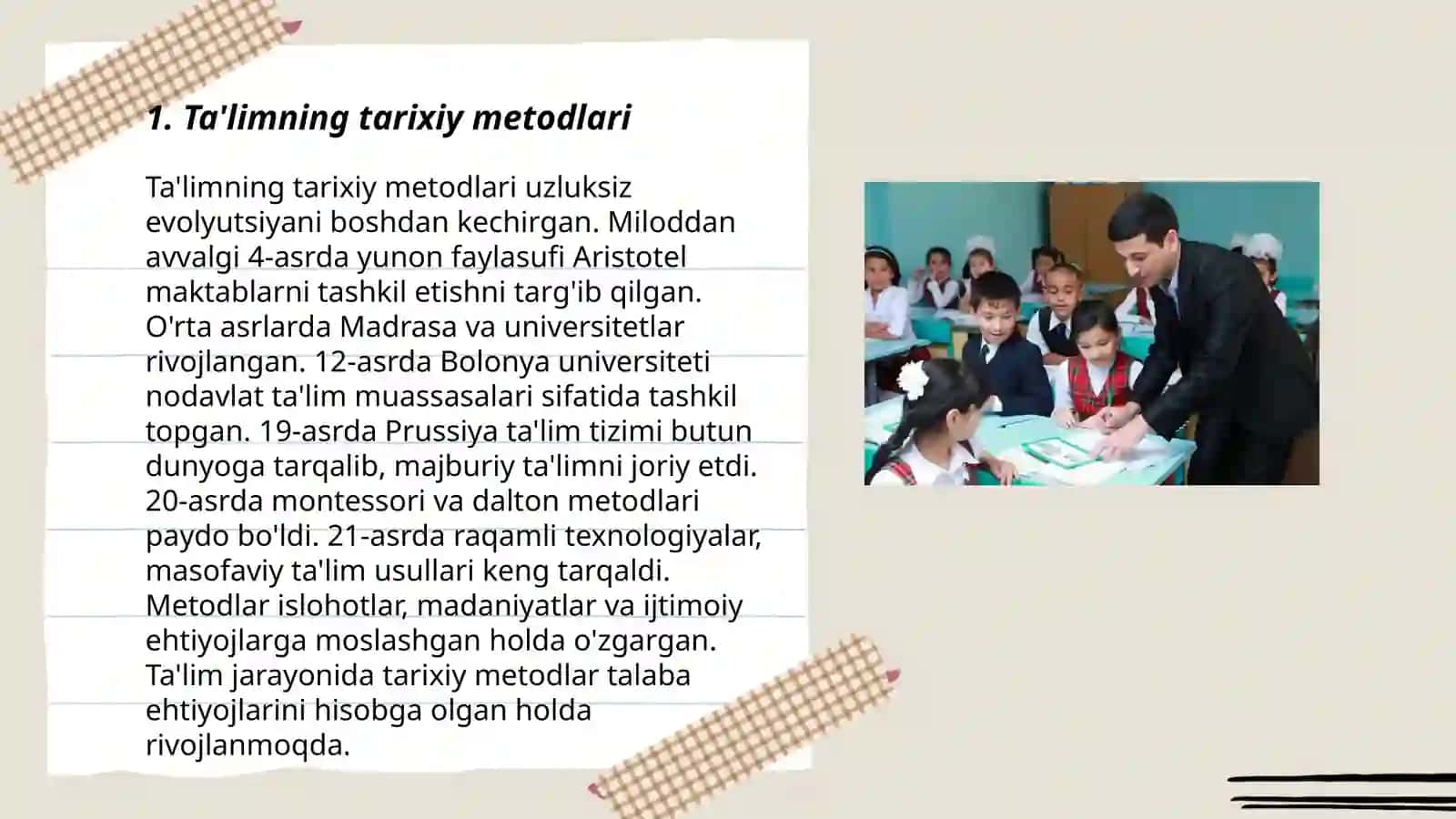 Ta'limning tarixiy metodlari 3